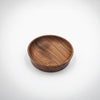 Wooden bowl on a white background