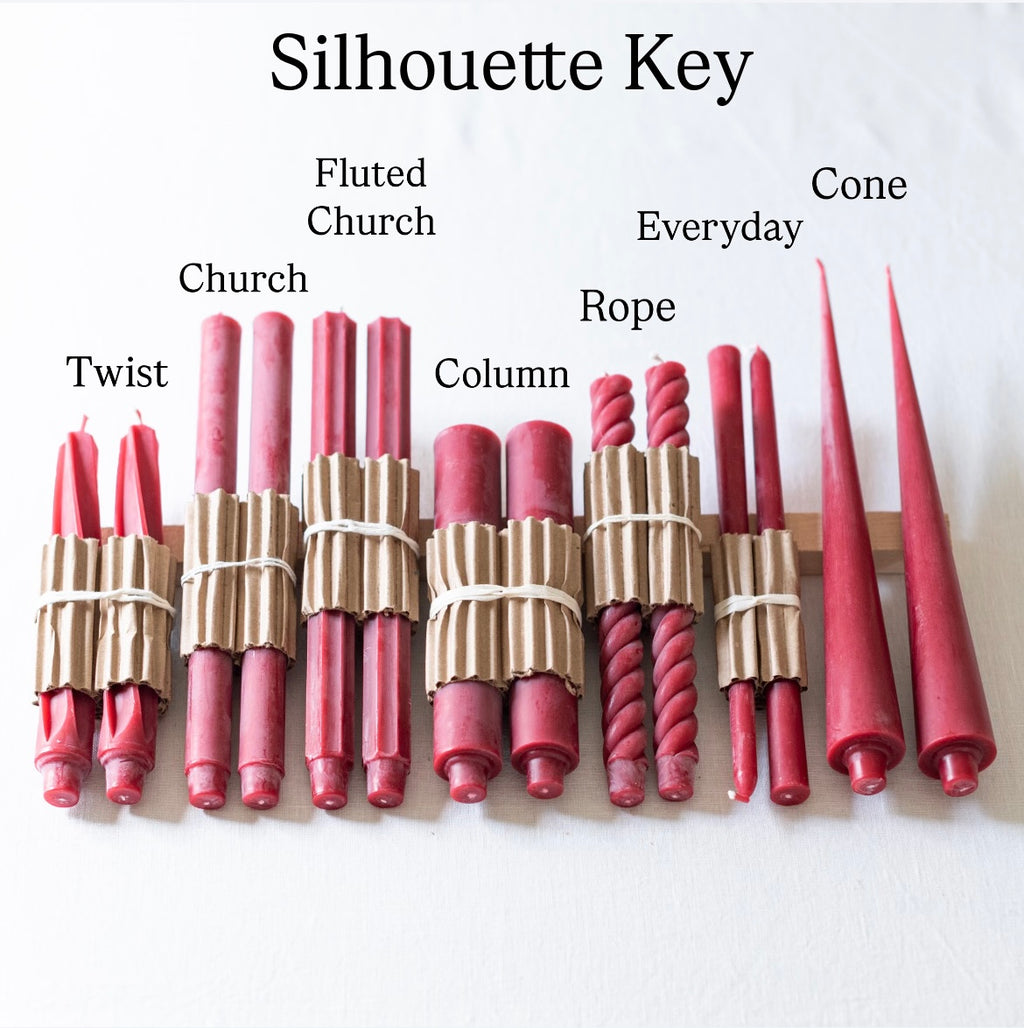 Silhouette Key for Taper Candles