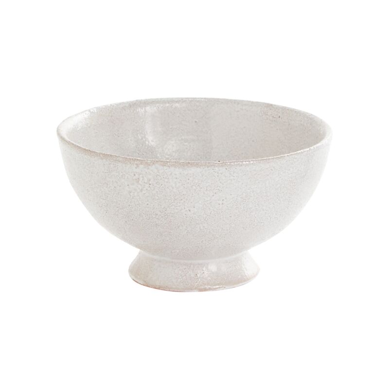 White ceramic bowl on a white background