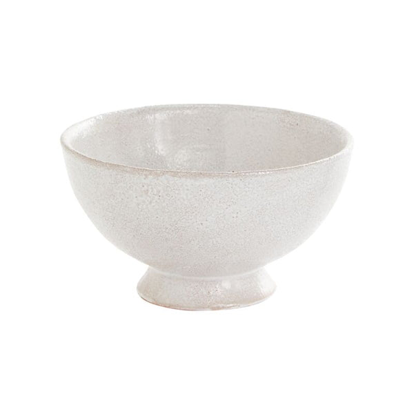 White ceramic bowl on a white background
