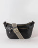Drew Maxi Black Soft Grain Leather Bum Bag