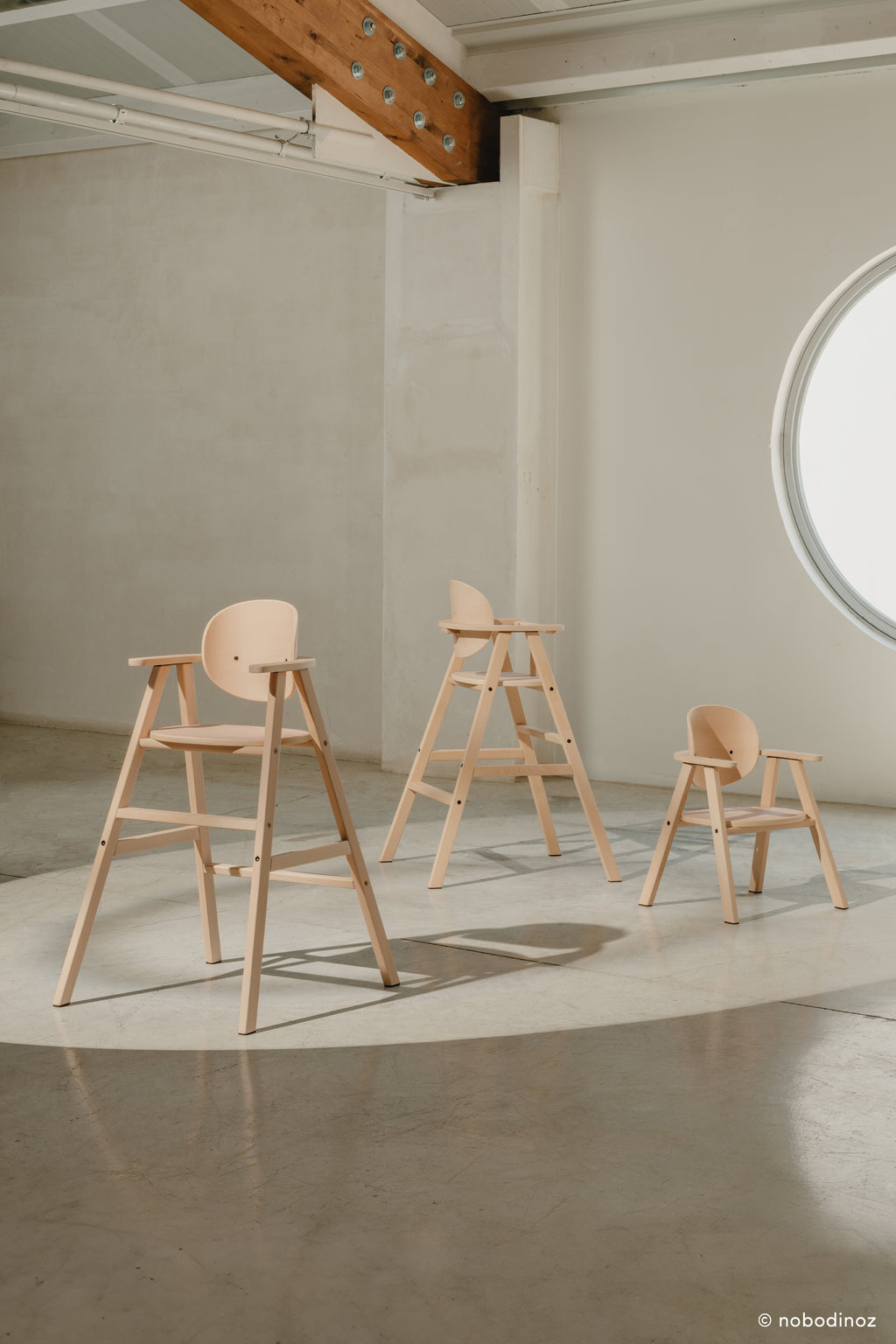 The versions of the evolving high chair