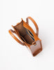 Interior of Jackie Bag mini in cognac leather