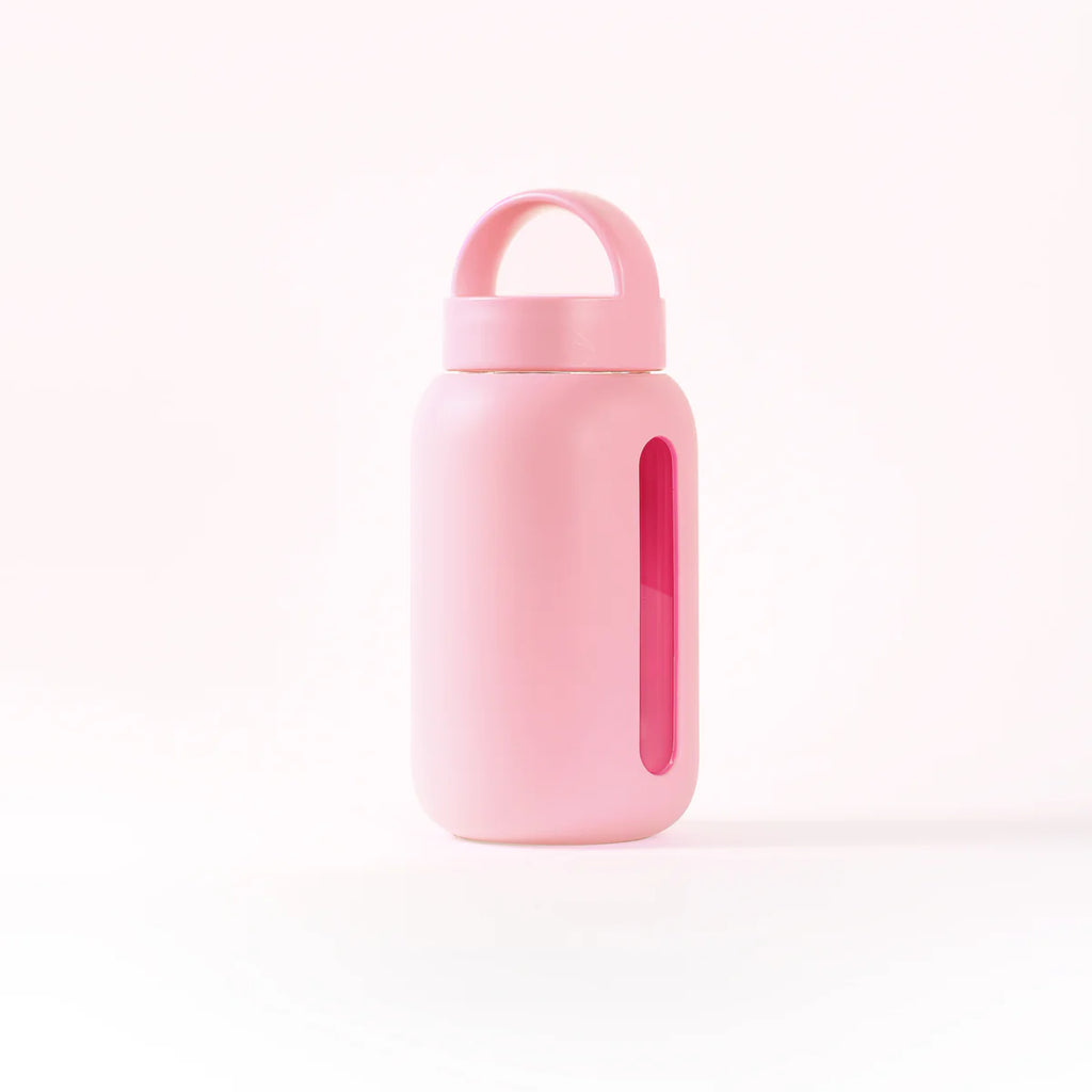 Cotton Candy Colored Mini Glass Water Bottle