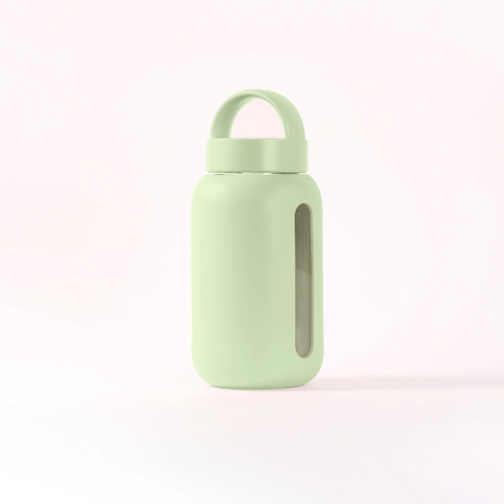 Matcha Colored Mini Glass Water Bottle