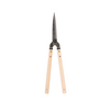 A pair of Niwaki garden shears with wooden handles and steel blades.