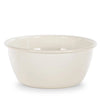 White enamel bowl on a white background