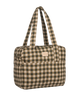 Hyde Park Waterproof Stroller Bag Camellia Print Green Checks