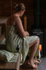 double woven 100% linen towel