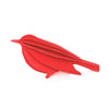 lovi bird bright red