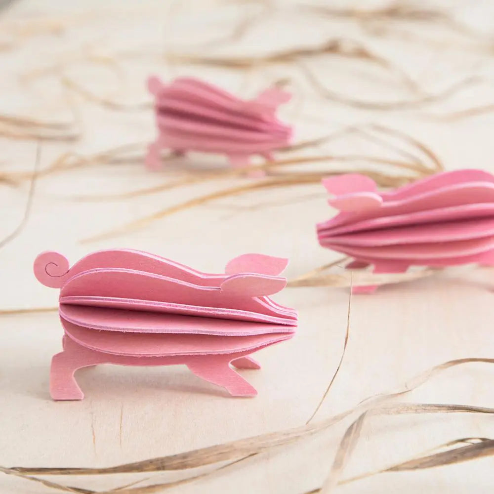 lovi pigs with hay