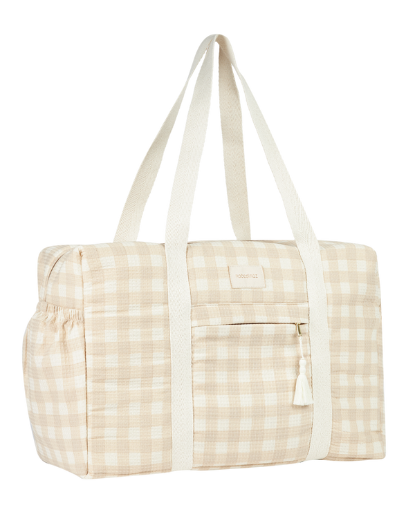 Opera Waterproof Maternity Bag, Ivory Checks