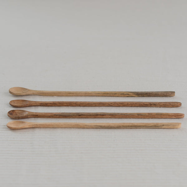 mangowood cocktail spoon - mango wood barware - mango spoon - mango bar spoon - extra long bar spoon - extra long cocktail stirring spoon
