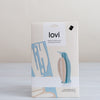Lovi Penguin 10 cm light blue and wood
