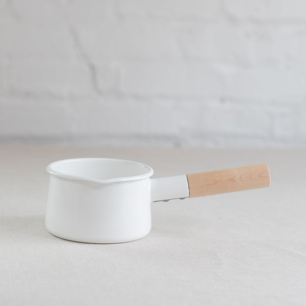 milk pan - enamel milk pan - enamel pan - japanese milk pan